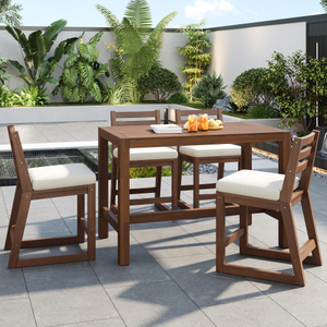 TREXM Patio Table and <b>Chairs</b> Set with Ergonomic <b>Chairs</b> for Poolside - Product Image 1