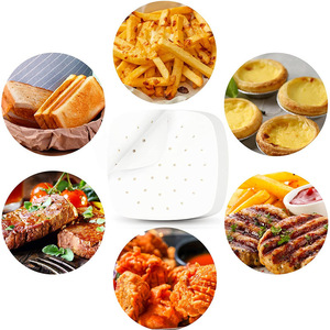Air Fryer Paper Perforated Silicone Oil Absorbing Food Grade Baking Liners For Steamer Cooking - Product Image 2