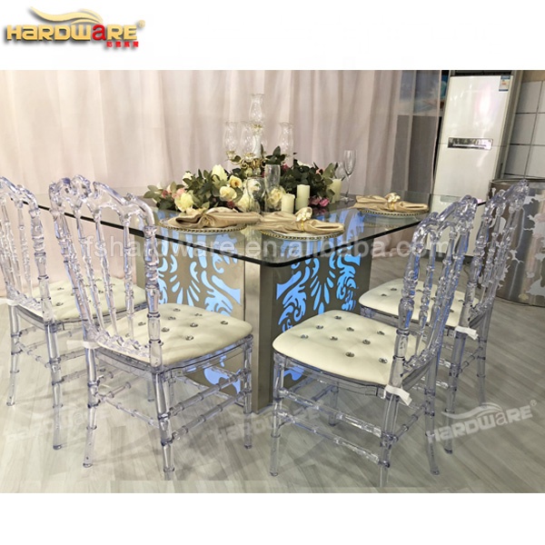 Гостиничная Клубная мебель для бара светодиодные обеденные стулья и столы