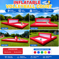 Terrain de volley-ball aquatique gonflable de qualité commerciale pour piscine, jardin, plage, sport de plein air