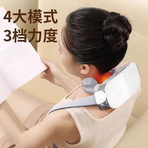 Neck Kneading Massager With <b>Heating</b> Function For Shoulder Neck Relief <b>USB</b> Rechargeable White - Product Image 3