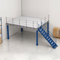 Plateforme de Stockage Industrielle Multi-niveaux Personnalisée en Acier pour Entrepôt, Mezzanine de Stockage Industriel, Étagère de Mezzanine, Racking de Plancher Haut