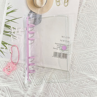 Couvercle de reliure à anneaux Transparent fermeture dossier à feuilles mobiles Transparent PVC souple pour ordinateur portable promotion de toute couleur