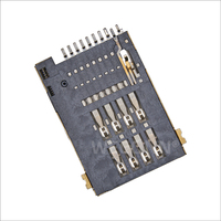 WECONN WL-SIM720-002 6PIN+2 H=1.80mm Push-Push Dengan Saklar Deteksi Soket Konektor Kartu SIM