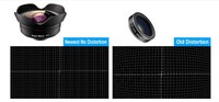 Kit d'objectifs optiques 4K HD 2-en-1 15X Macro Grand Angle en verre avec revêtement double face, objectif à clipser pour téléphone