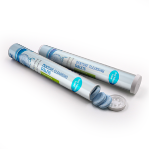 OEM/ODM tubo rimuovere la placca macchia cattivo odore pastiglie detergenti per protesi dentarie protezione denti apparecchi dentali più detergenti Tablet - Product Image 3