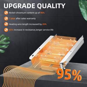 Actualización de elemento calefactor de secadora Whirlpool W10724237 para Maytag Centennial Medc215ew1 70 80 Series modelo 110 piezas de secadora de ropa - Product Image 6