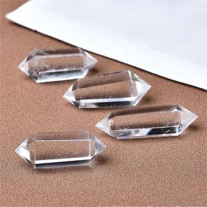 Prisma hexágono de cristal <span class=keywords><strong>natural</strong></span>, branco, cristal, ponta dupla, fornecimento de enfeites de cristal de energia <span class=keywords><strong>natural</strong></span> - Product Image 4