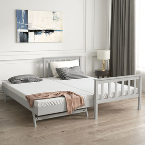 Fabricante Chino de Camas Individuales de Madera Combinadas de Estilo Moderno AB06, Cama Moderna AB06 - Product Image 5