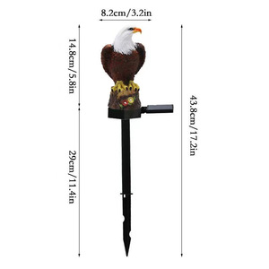 Lampada Solare a Forma di Aquila <span class=keywords><strong>per</strong></span> Prato, Impermeabile IP44, Luce Decorativa <span class=keywords><strong>da</strong></span> <span class=keywords><strong>Giardino</strong></span> a Montaggio a <span class=keywords><strong>Terra</strong></span> - Product Image 5