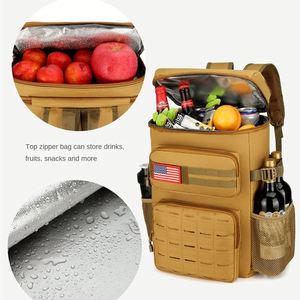 Sac à dos isotherme personnalisé avec logo, étanche, camouflage, pour week-end, livraison de repas, bière, vin, pique-nique, glacière thermique - Product Image 5