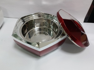 Juego de 3 Ollas Térmicas Octogonales de Acero Inoxidable de 5L, 6L y 7L, con Aislamiento Interior, para Mantener la Comida Caliente, Ideal para Catering, Fiestas y Banquetes en África y Canadá - Product Image 5