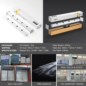 1.52*15m Tự Chữa Bệnh rõ ràng bóng mờ xe TPU ppf <span class=keywords><strong>s</strong></span>ơn bảo vệ cuộn phim - Product Image 3