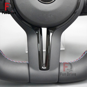 Volante in Pelle Riscaldato con Vibrazione e Fondo Piatto per <span class=keywords><strong>BMW</strong></span> Serie F, Compatibile con <span class=keywords><strong>F30</strong></span> F10 535i F32 <span class=keywords><strong>F20</strong></span> F36 F22 M4 F82 X5 F15 F80 M3 - Product Image 5