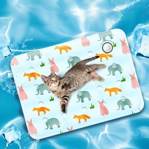 Tapis rafraîchissant pour animaux de compagnie, rectangulaire, 30x40cm à 70x110cm, coussin de glace rempli d'eau pour chat et chien, été, printemps, automne - Product Image 3