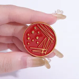 Petri Dish Esmalte Pins Custom Medical Science Experiment Broches Lapel Badges Biologia Jóias Presente para Crianças Amigos