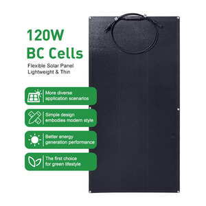 Paneles Solares Flexibles para Exteriores de Alta Eficiencia 120W HPBC ETFE para Uso en Automóviles Células Solares BC Paneles Solares PV - Product Image 2