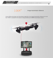 Skydroid T10 Mini Télécommande de Cartographie par Caméra 3 Axes 10ème Génération pour Drones d'Aéromodélisme Numérique - Accessoire