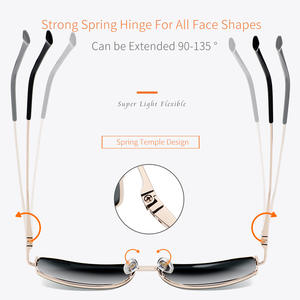 Gafas de Sol de Piloto Grises Unisex con Lentes Polarizadas TAC UV400 Antideslumbrantes para Conducir, Modelo 1273 - Product Image 4