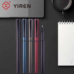 यरेन धातु पेन उच्च गुणवत्ता वाले लक्जरी होटल पेन कस्टम लोगो के साथ सभी काले मैट धातु रोलर पेन - Product Image 4