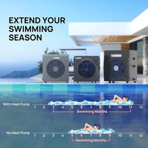 Bomba de Calor para Piscina Turbro de 18000 Btu para Piscinas Elevadas de Hasta 6000 Galones, 5.5 COP, Impermeable IPX4 - Product Image 2