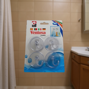 Ventosa Suction Cup Hook 2.0kg Pack Of 4 For Home Use - Product Image 2