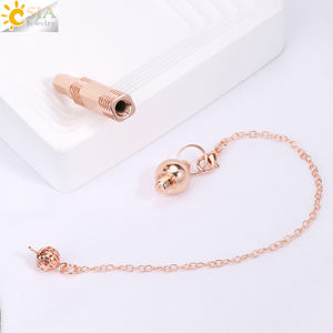 CSJA Wholesale Esoteric Reiki Healing Wicca Spiritual Pendant Pendule Metal Shuttle Pendules for Dowsing Divination H163 - Product Image 4