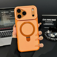 Coque de téléphone magnétique color-block style original avec béquille pliable pour iPhone 17 Pro Max, 17 Air, 17, 16, 15 Plus