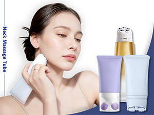 Chine OEM Tube d'emballage de massage des yeux Tube d'emballage de fond de teint cosmétique Tube en matériau PE de 50ml avec applicateur à rouleau pour échantillon - Product Image 3