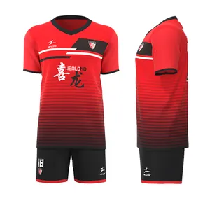 Soccer Jersey Factory China Custom Soccer Jersey Sublimated Embroidery Cheap Soccer Uniforms For Teams And Club