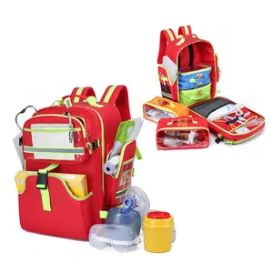 Hot Selling Ambulance Waterproof Large Capacity Safety Reflective Trauma First Aid Medical Emergency Kits Storage Backpack