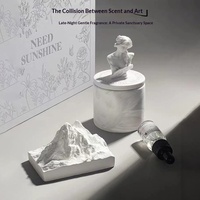 Coffret Cadeau Créatif de Bougies et Pierres Parfumées Aromathérapie Régale Régale, Ornement Diffuseur Rétro Littéraire, Cadeau d'Anniversaire et Fête des Mères