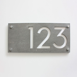 Placa <span class=keywords><strong>de</strong></span> Número <span class=keywords><strong>de</strong></span> Casa Personalizada Sin Pedido Mínimo, Letrero con Nombre <span class=keywords><strong>de</strong></span> Casa, Placa con Número <span class=keywords><strong>de</strong></span> Puerta, Letrero <span class=keywords><strong>de</strong></span> Diseño Moderno para Puertas <span class=keywords><strong>de</strong></span> Villas, Placas para Oficina - Product Image 1