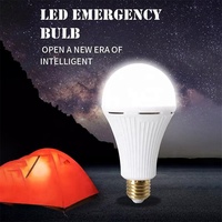 Ampoule rechargeable E27 9W 12W 15W, ampoule LED d'urgence à haute luminosité, lumineuse dans l'eau, éclairage portable extérieur 85-265v