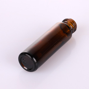 Glass Rollerball Bottle 10ml Empty Transparent Brown Cylinder Skin Care Serum <b>Container</b> Roll On Sealing Type - Product Image 5