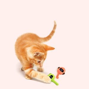 Nouveau jouet en peluche interactif pour chat, en forme de singe robot mignon et en colère, infusé à la catnip, pour le jeu - Product Image 2