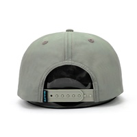 Casquette de baseball en nylon imperméable à visière plate, avec logo brodé personnalisé, 5 panneaux, style hip-hop, snapback, avec cordon et lettres