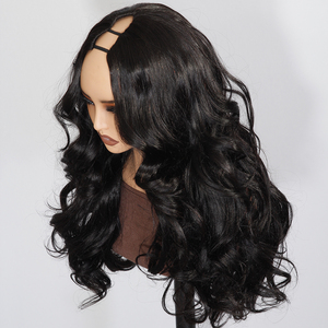 Nuova Collezione di Parrucche in <span class=keywords><strong>Capelli</strong></span> Umani Yaki-Loose Body con Parte a V, Senza Colla, Facile da Installare - Product Image 4