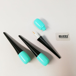 Emballage d'eye-liner argenté de forme spéciale, flacon vide en plastique pour eye-liner liquide, tube cosmétique pour sérum pour cils avec impression personnalisée - Product Image 1