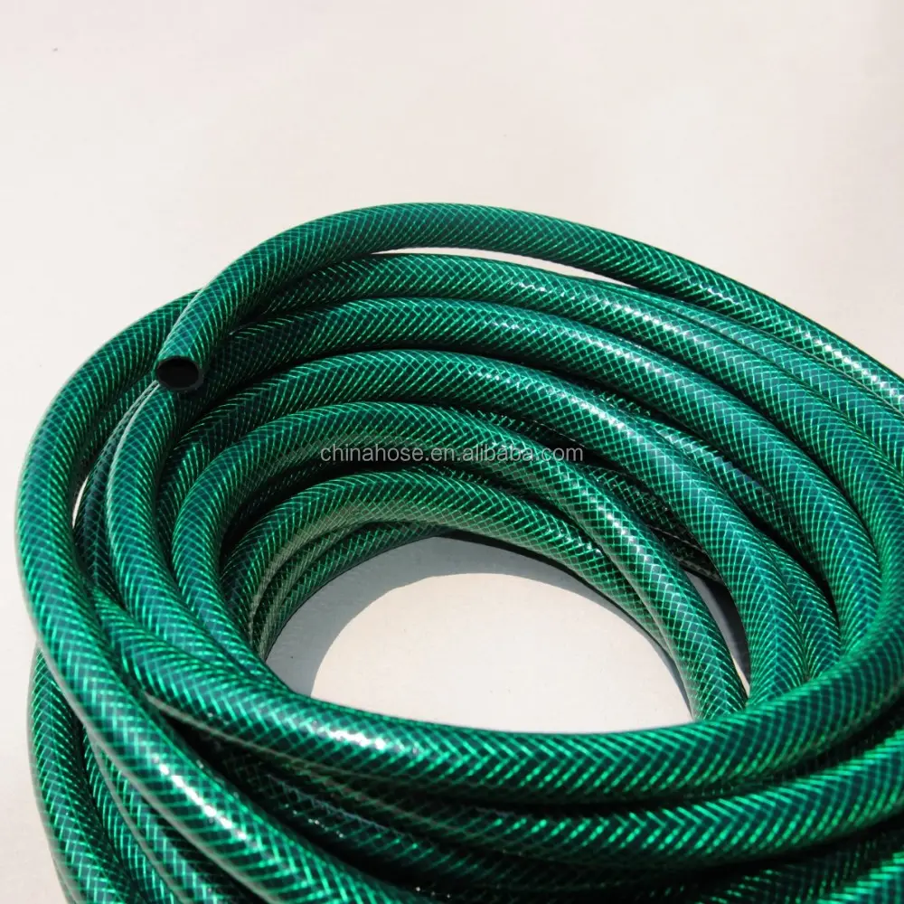 PVC Material Watering Hose Garden Tube Green Garden Water Hoses Pipes