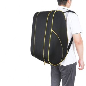 Sac de tennis Oxford grand format BSCI avec fermeture éclair, léger, sac à dos de transport, poche de rangement pour chaussures, compartiment séparé pour raquettes - Product Image 2