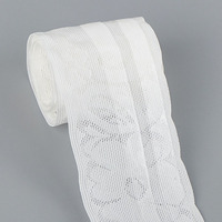 Bande élastique en silicone antidérapante de 5,5 cm pour vêtements et sous-vêtements, en nylon jacquard, avec dentelle, pour textile de maison