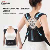 Correcteur de posture noir pour femmes, ceinture de soutien lombaire respirante et élastique, protection des épaules réglable, soulagement des douleurs dorsales