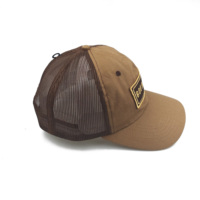 Gorra de Malla de Alta Calidad Hecha en Fábrica, de Algodón, Personalizable con Etiquetas Tejidas y Tiras en Relieve, Admite Impresión de Logotipo