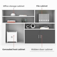 Nouvel ensemble de chaises de bureau modernes en bois 2026 avec cloison, design portable et librement combinable à deux places pour poste de travail 4/6 personnes