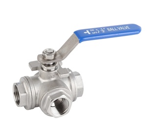 SS316 Three Way T Port <b>Diverter</b> Full Port - Product Image 1