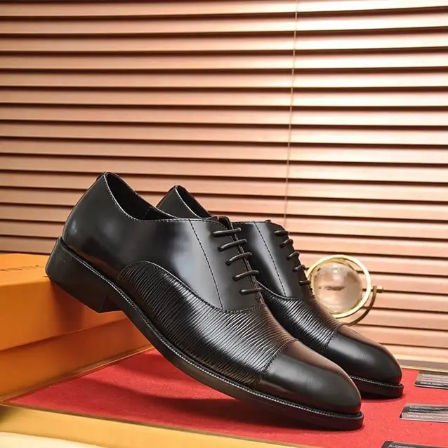 حار بيع الانزلاق على جلد طبيعي أوكسفورد الرجال اللباس أحذية جلد طبيعي أسود الأحذية