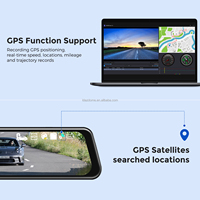 AZDOME AR09 10 pouces 4K WIFI GPS voiture Dvr miroir Dash Cam double objectif Dashcam lecteur enregistreur flux rétroviseur écran IPS caméra