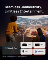 Projecteur portable intelligent XGIMI MoGo 4 avec batterie intégrée, correction automatique, Google TV, petit projecteur pour appartement, chambre et voyage