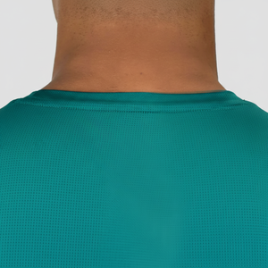 Camiseta deportiva ajustada para hombre, camiseta de manga corta de alta elasticidad de algodón 100% para entrenamiento en gimnasio, camiseta ajustada relajada para entrenamiento muscular - Product Image 1